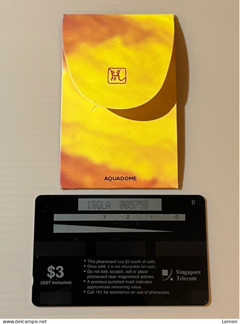 Mint Singapore Telecom GPT Singtel Phonecard, ZODIAC YEAR OF THE RAT, Set Of 1 Mint Card With Folder - Singapour