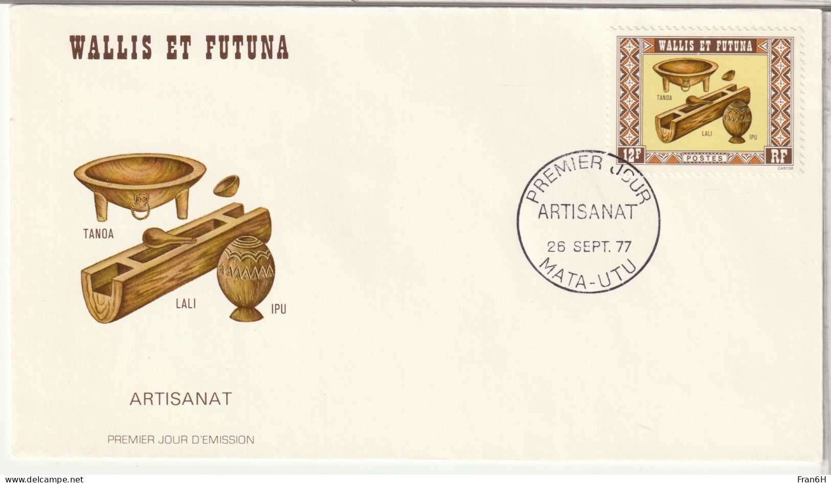 WALLIS ET FUTUNA  - FDC - 1977 - FDC