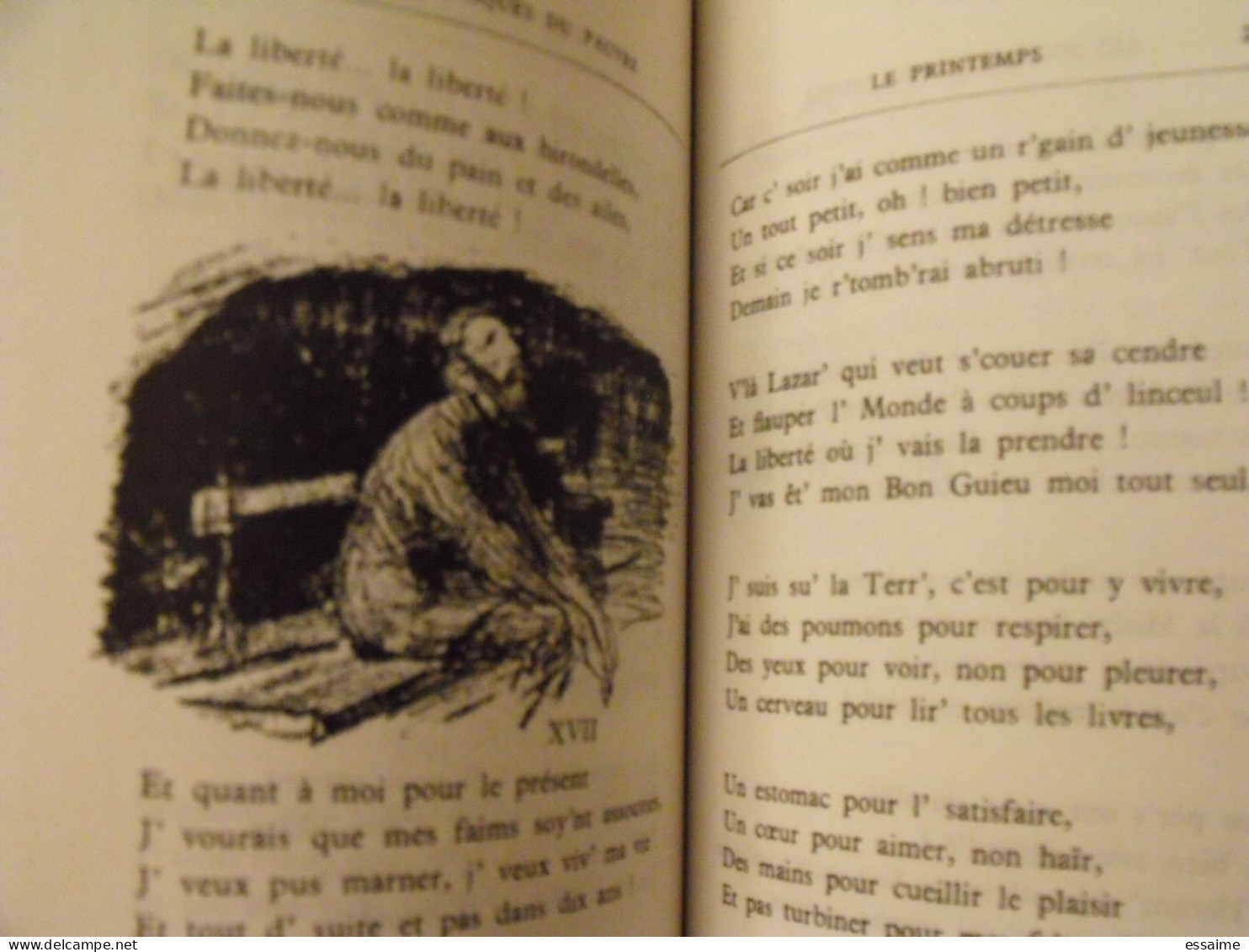 Les Soliloques du pauvre. Jehan Rictus. dessins de Steinlen. Les introuvables. éditions d'aujourd'hui 1976