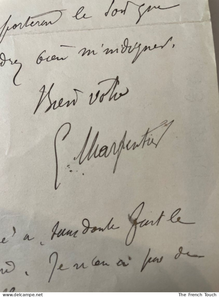 CHARPENTIER (Gustave) - 1 Correspondance - 1926 - Français - Excellent -  Lettre Autographe Signée (ALS) - Chanteurs & Musiciens