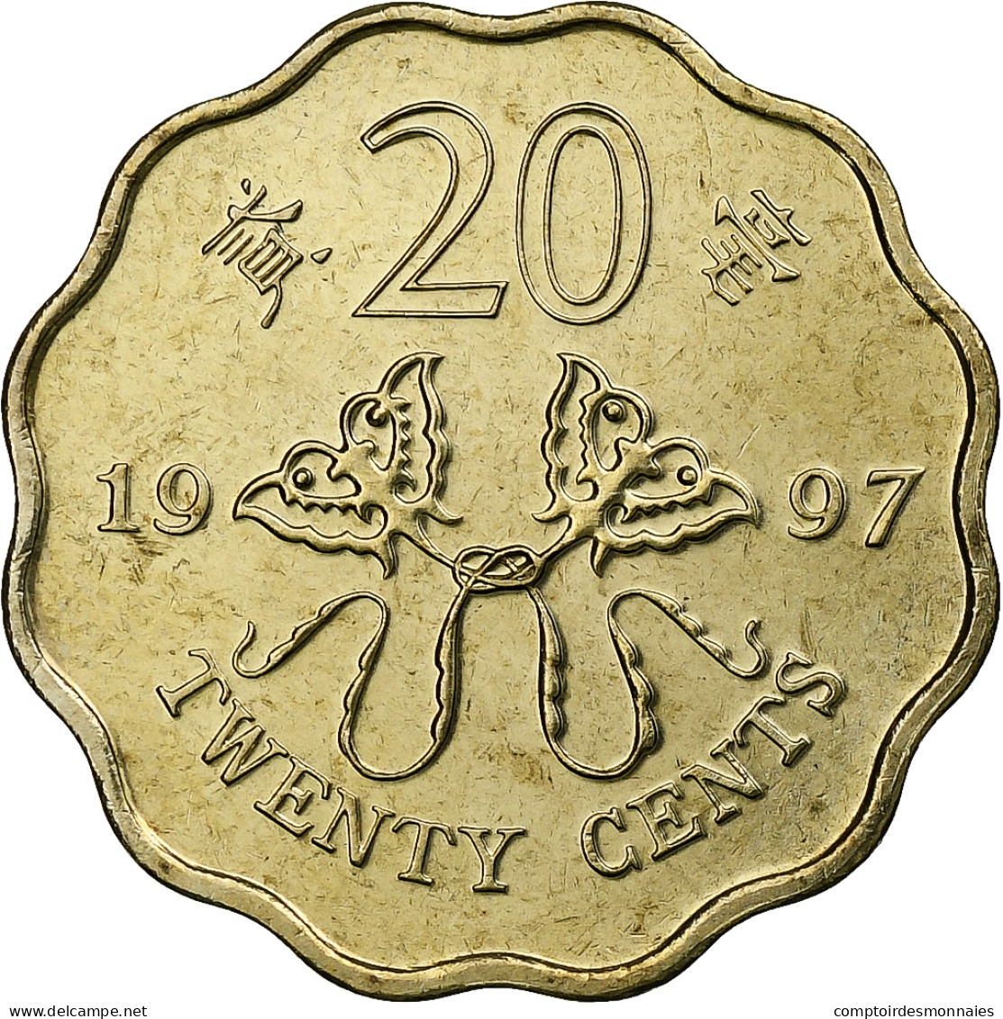 Hong Kong, 20 Cents, 1997, Nickel-Cuivre, SUP, KM:73 - Hong Kong