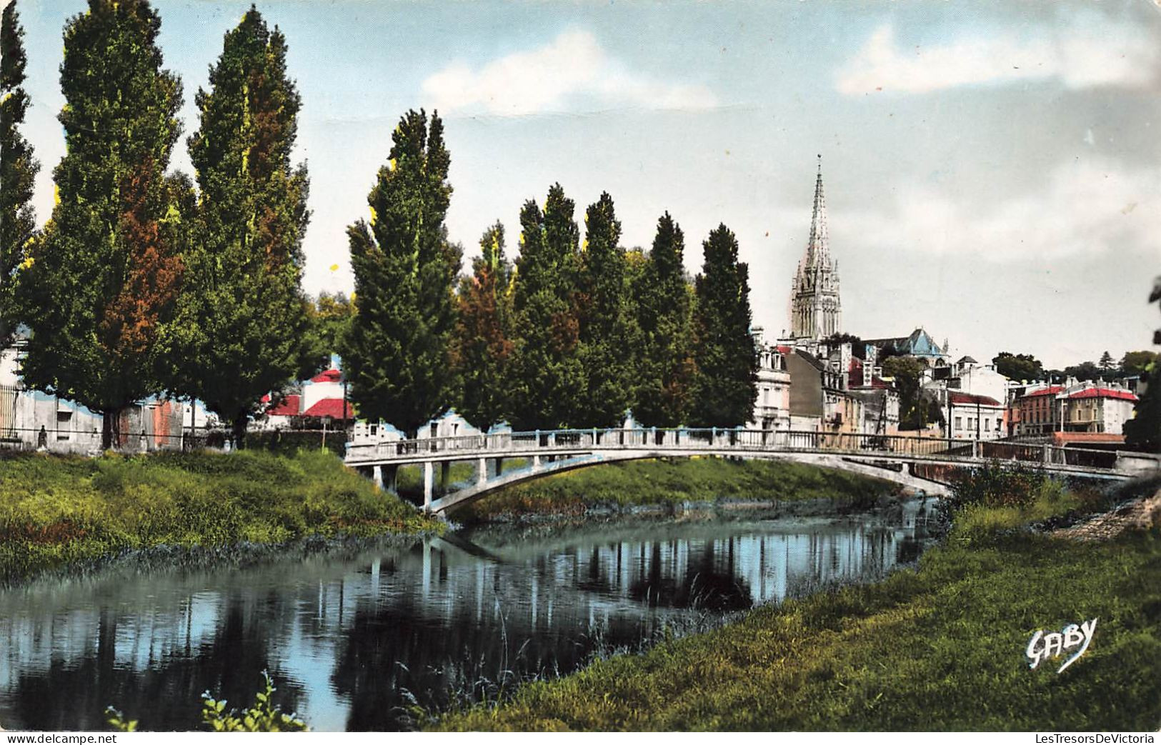 FRANCE - Fontenay Le Comte - La Passerelle Sur La Vendée - Carte Postale Ancienne - Fontenay Le Comte