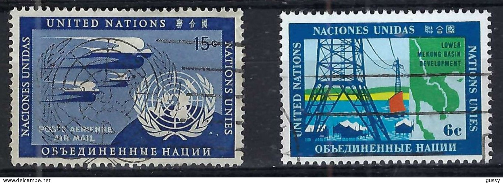 NATIONS UNIES New York Ca.1960:  Lot D' Obl. - Aéreo