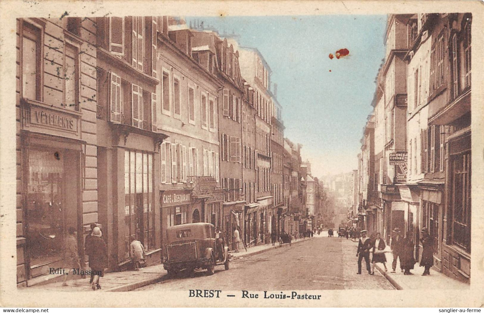 CPA 29 BREST / RUE LOUIS PASTEUR - Brest