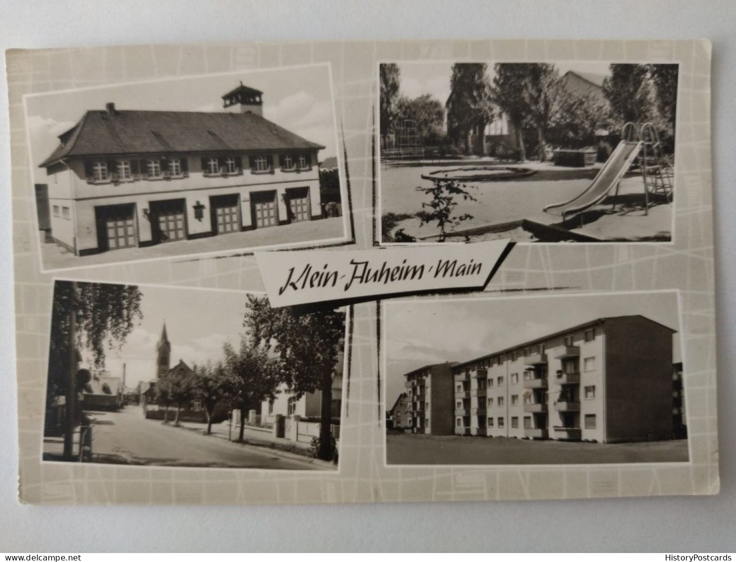 Klein-Auheim/Main, Feuerwehr, Spielplatz, Strasse, Hanau, 1967 - Hanau