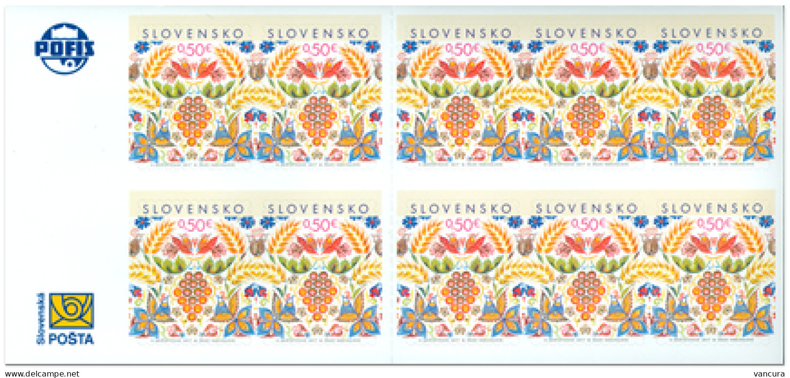 Booklet 648 Slovakia Christmas 2017 Pelican In Folk Painting - Unused Stamps