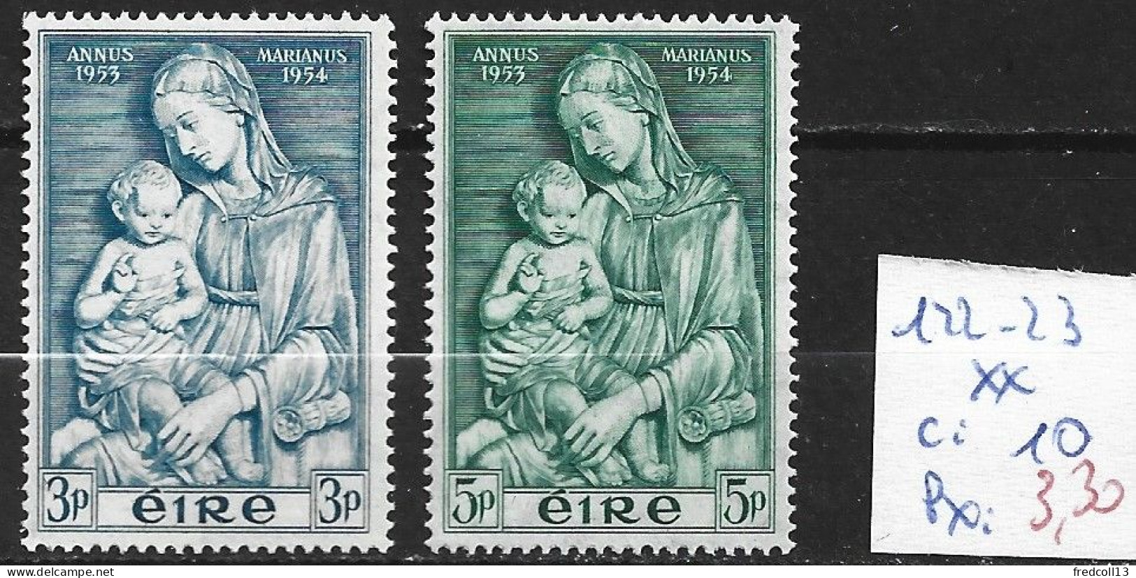 IRLANDE 122-23 ** Côte 10 € - Unused Stamps