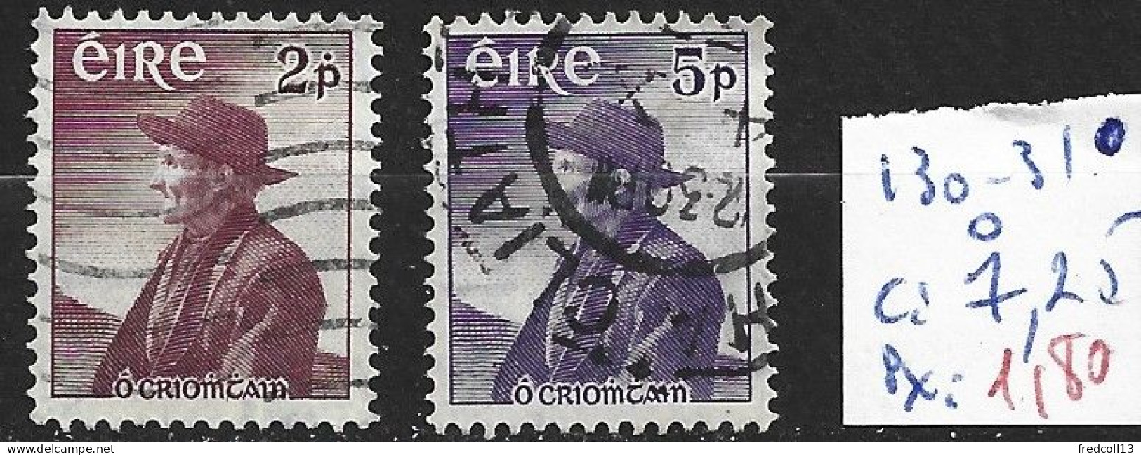 IRLANDE 130-31 Oblitérés Côte 7.25 € - Ungebraucht