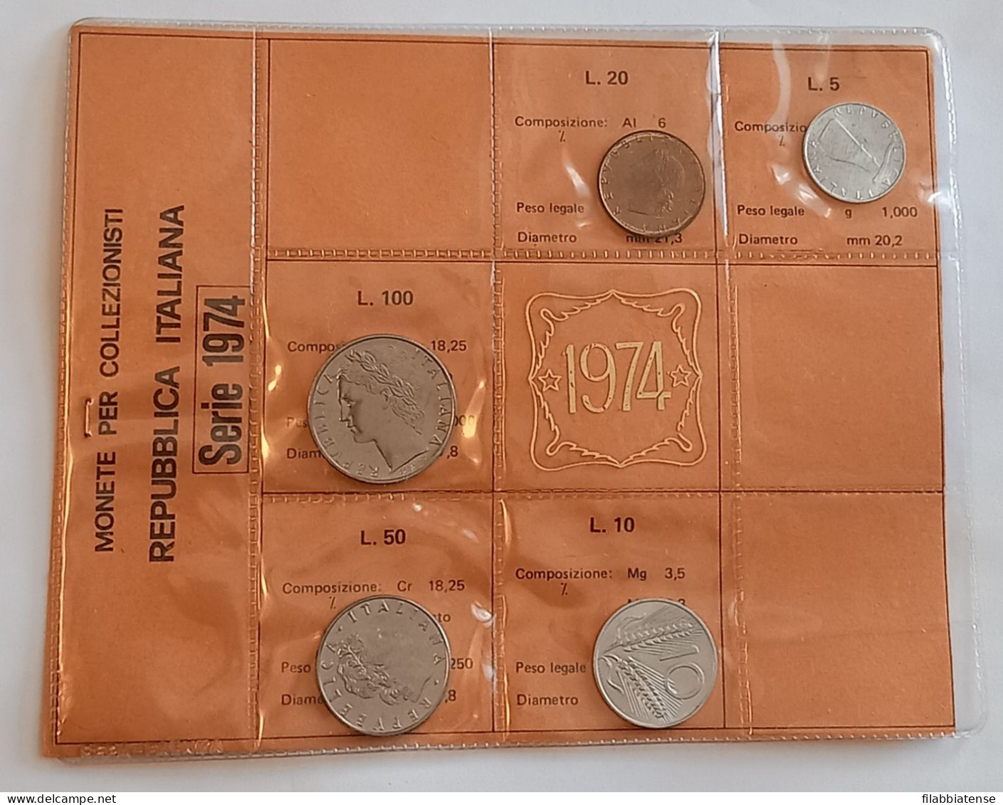 1974 - Italia Serietta Lire ---- - Mint Sets & Proof Sets