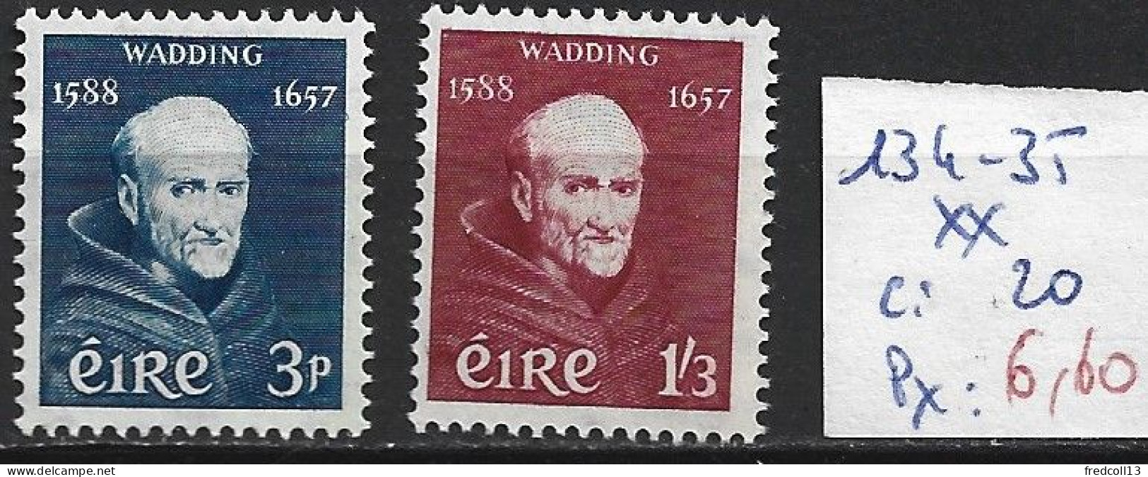 IRLANDE 134-35 ** Côte 20 € - Unused Stamps