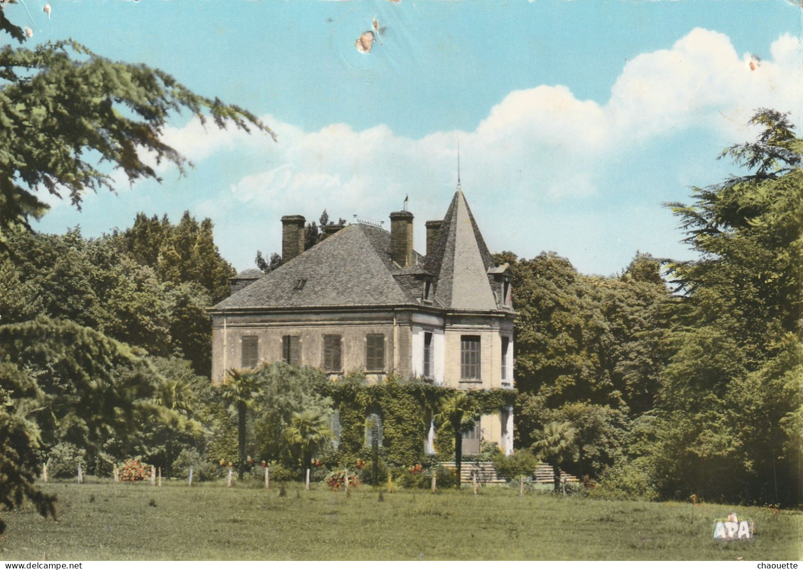 Lezat   Chateau Du Biac  Edit  Apa Poux  No 502   Attention  Trous De Punaises Voi Scan - Lezat Sur Leze