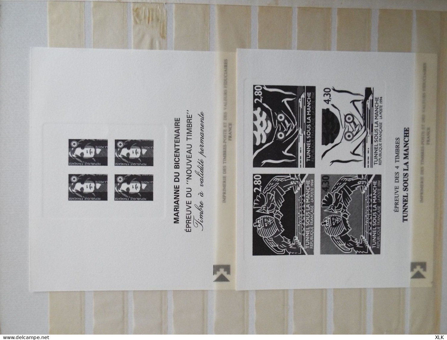 France - 2 Albums - Gravure Imprimerie Timbres Poste Dont Les Marianne - Collections (en Albums)