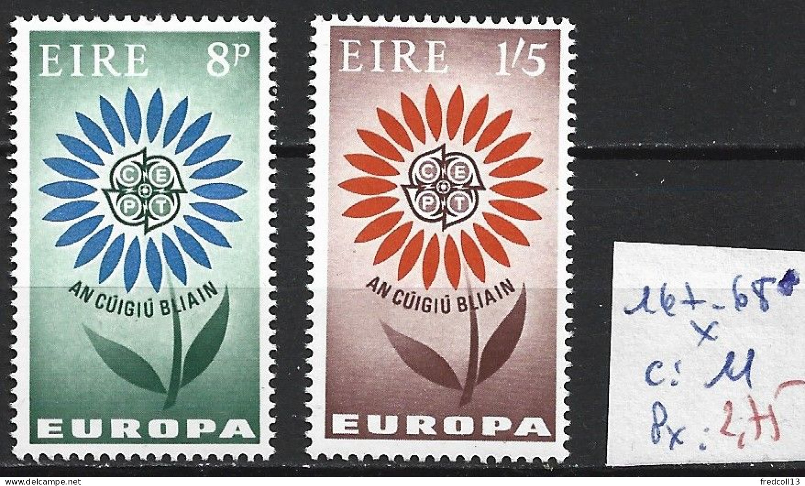 IRLANDE 167-68 * Côte 11 € - Unused Stamps