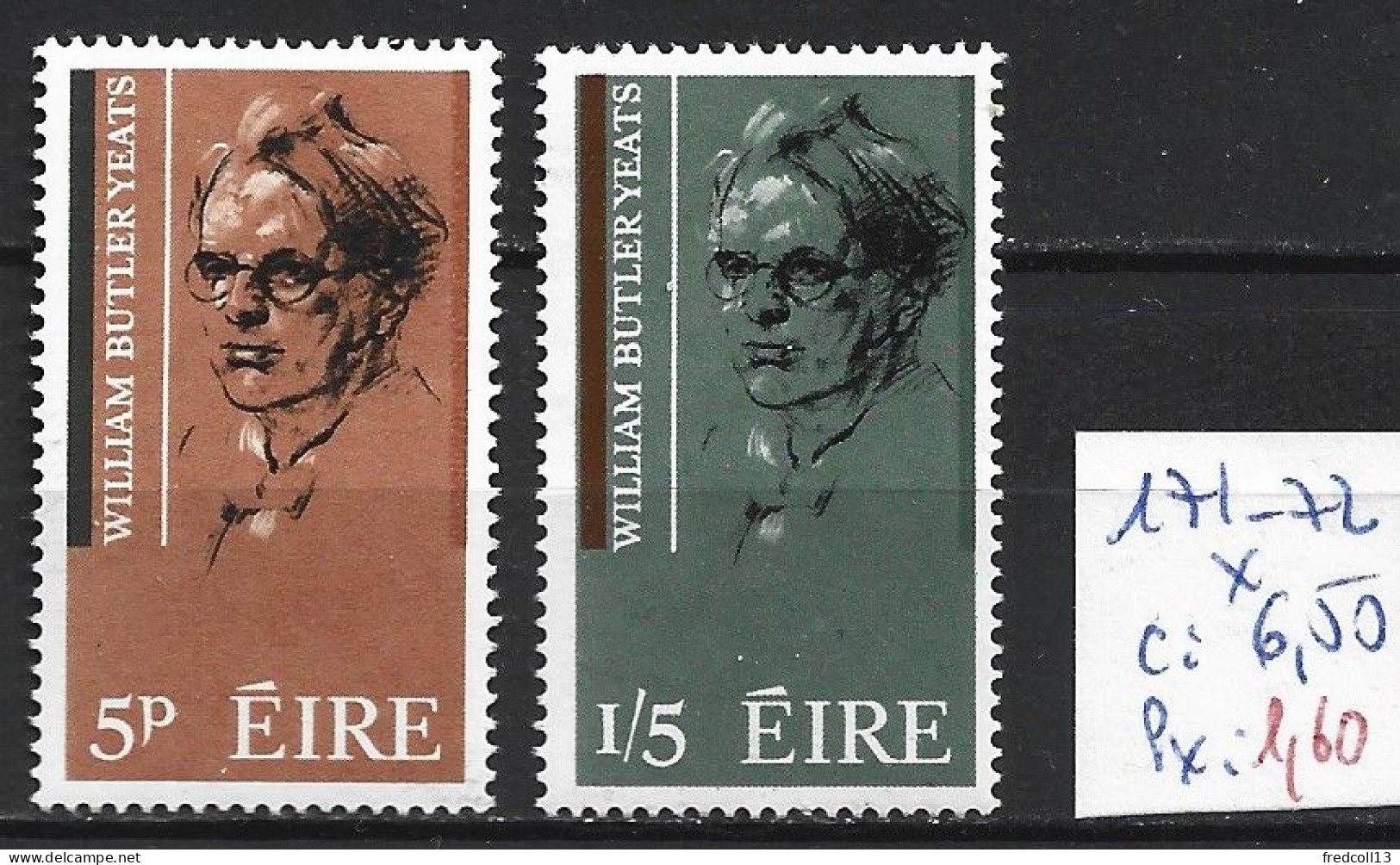 IRLANDE 171-72 * Côte 6.50 € - Unused Stamps