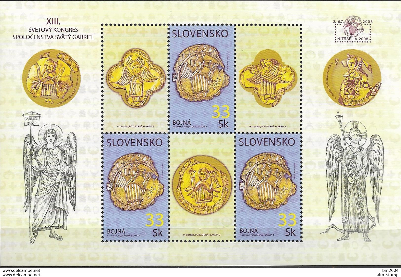 2008 Slowakei Mi.585**MNH Archäologische Funde Aus Bojná. - Ungebraucht