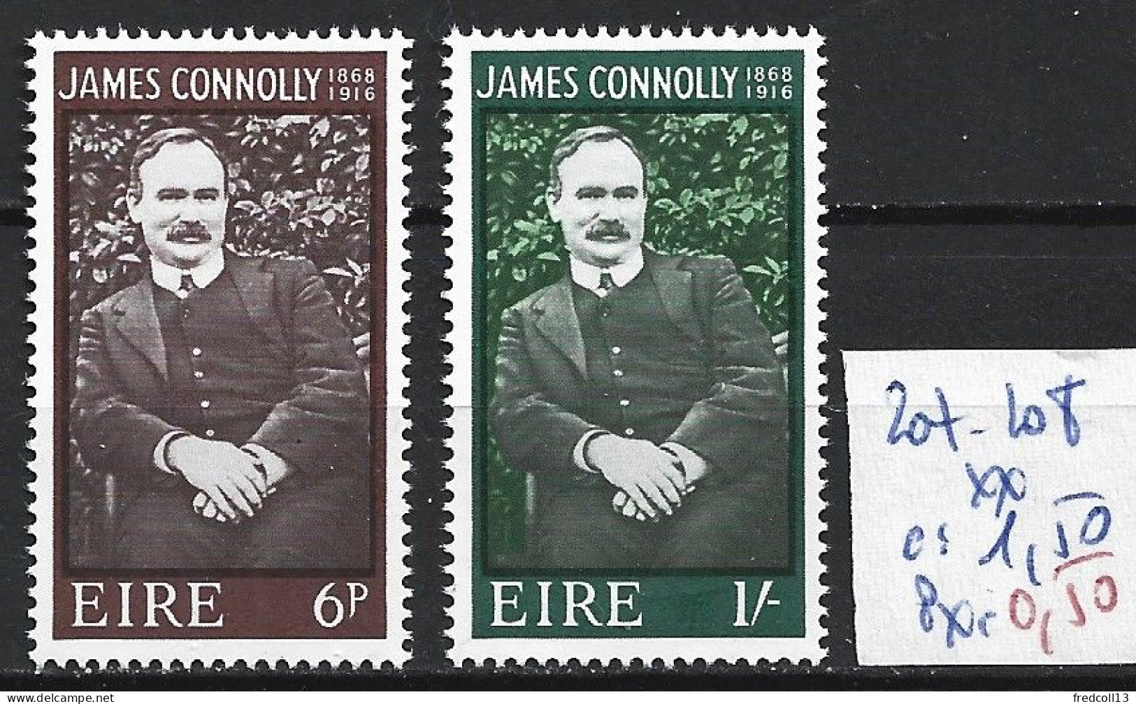 IRLANDE 207-08 ** Côte 1.50 € - Unused Stamps