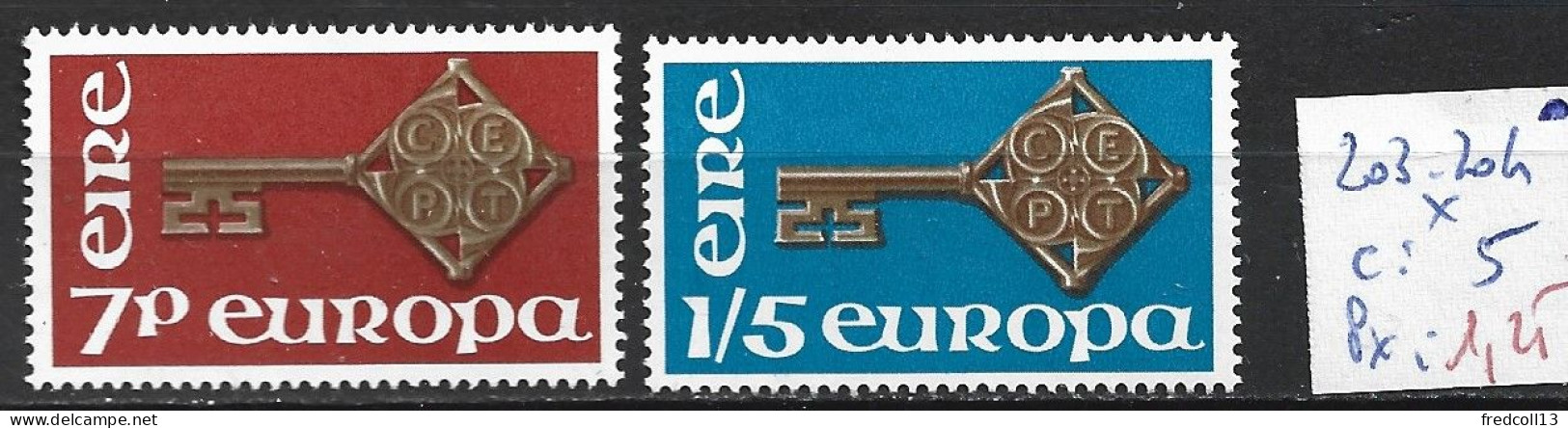 IRLANDE 203-04 * Côte 5 € - Nuevos