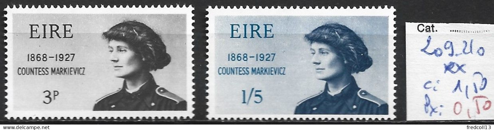 IRLANDE 209-10 ** Côte 1.50 € - Unused Stamps