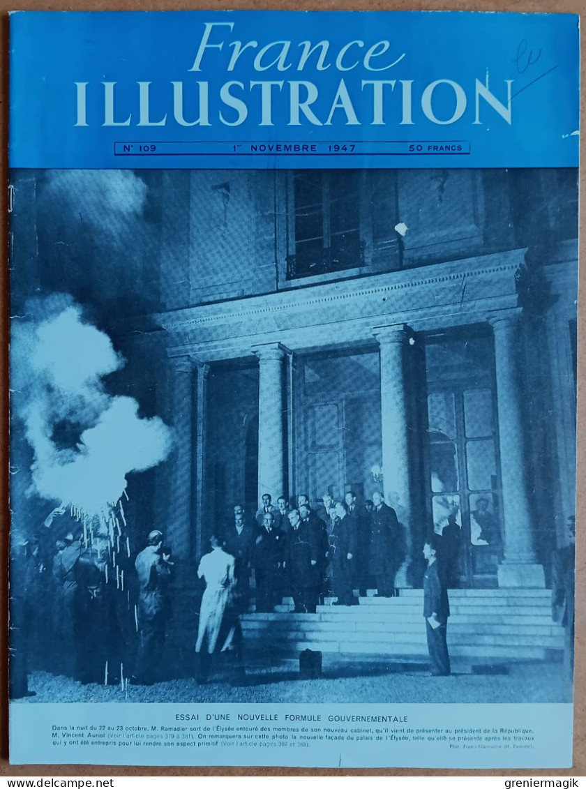 France Illustration N°109 01/11/1947 La Fin De L'Empire Des Indes/La Route Delphinale/Sarre/Ecole De Guerre Soviétique - Algemene Informatie