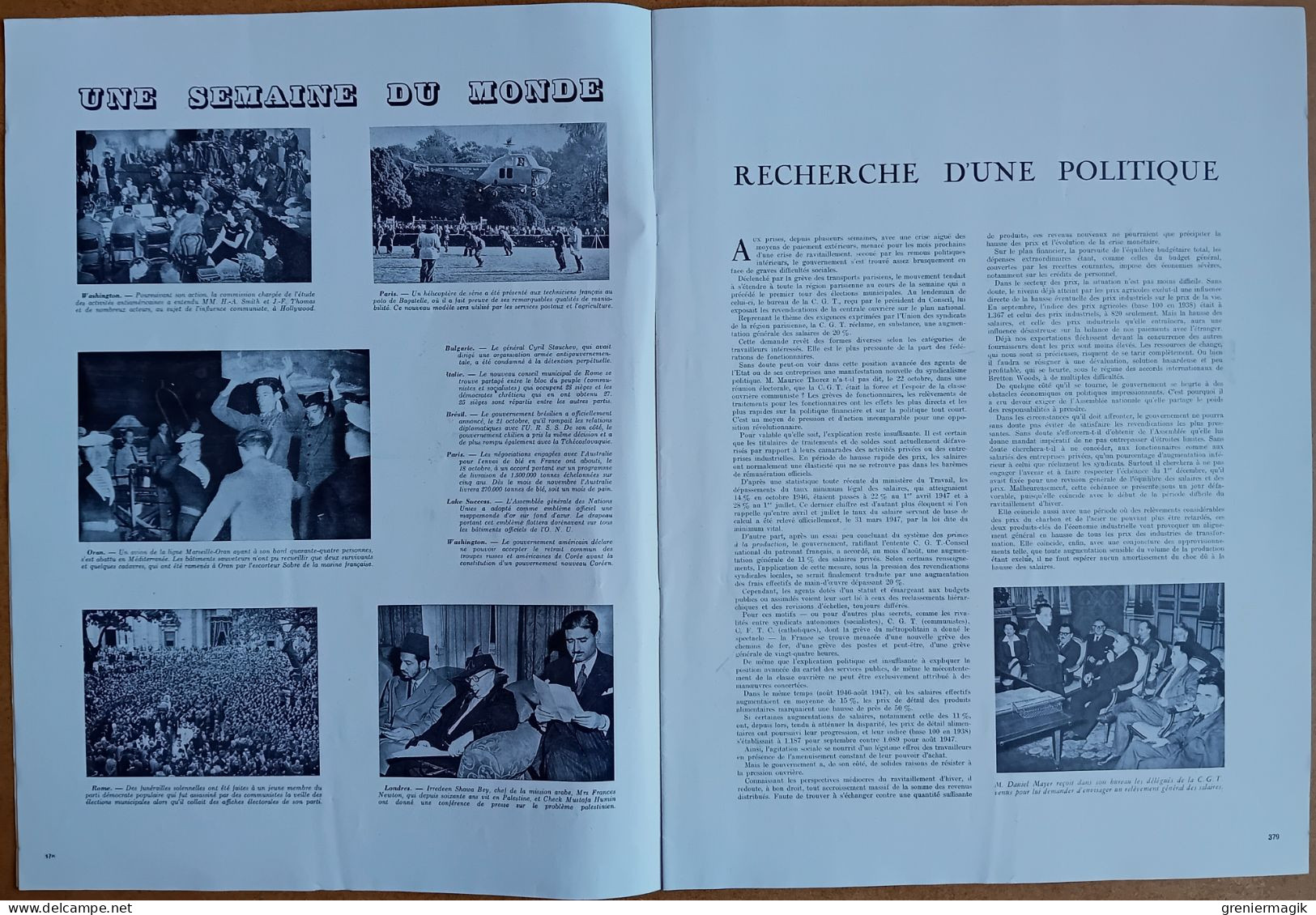 France Illustration N°109 01/11/1947 La Fin De L'Empire Des Indes/La Route Delphinale/Sarre/Ecole De Guerre Soviétique - Informations Générales