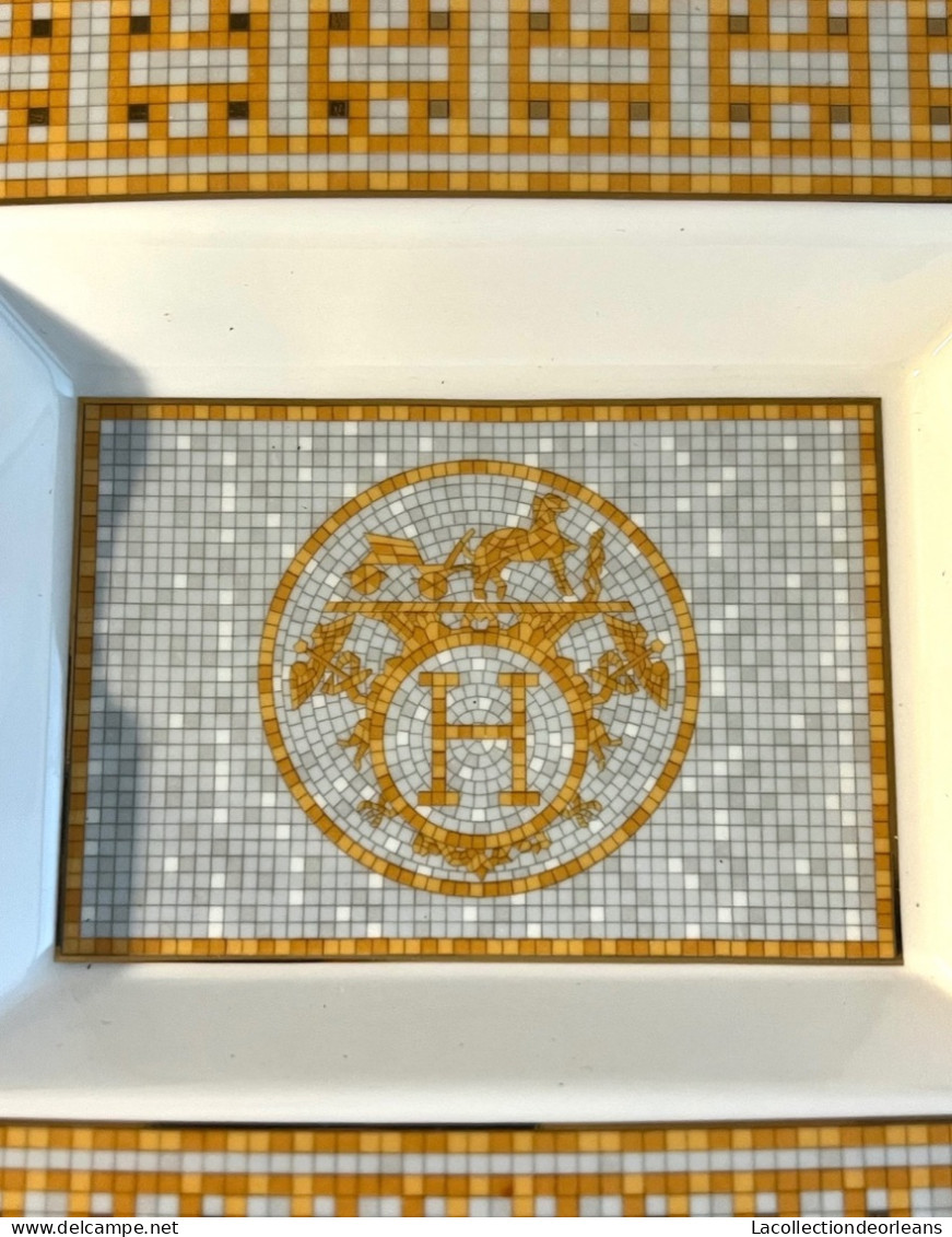 Beautiful Hermes Ashtray Model Mosaique 24 - Porcellana