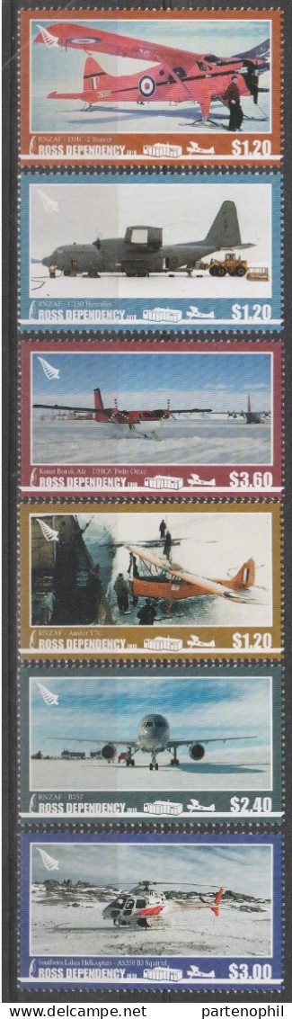 Ross Dependency 2018 Aviation, Aircraft, Airplane. MNH - Unused Stamps