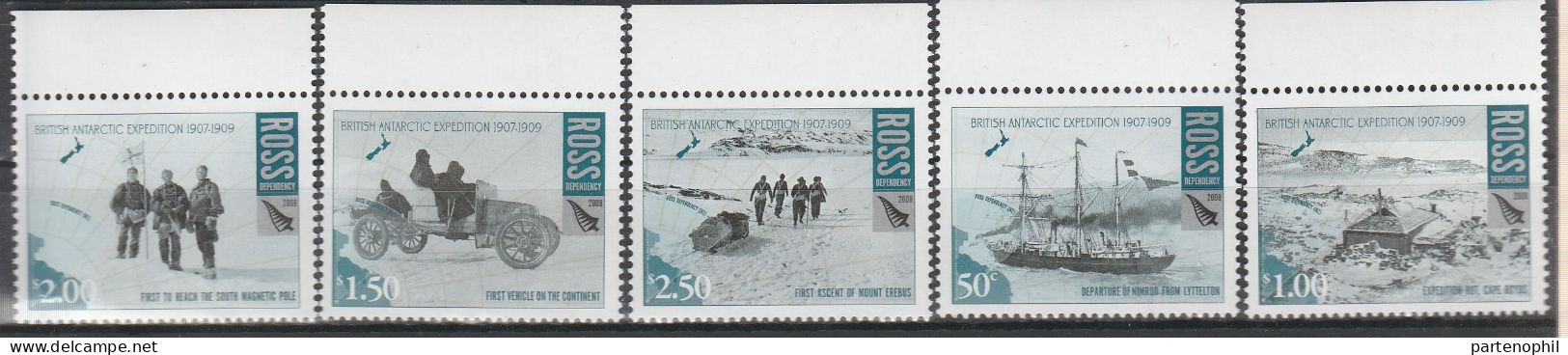 Ross Dependency 2008 British Expedition 1907-1909 MNH - Ongebruikt