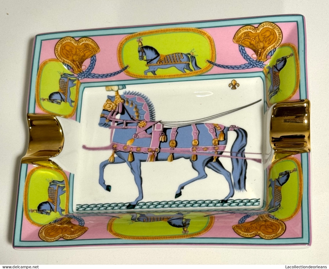 Beautiful Hermes Ashtray Model Cheval D’Orient - Porzellan