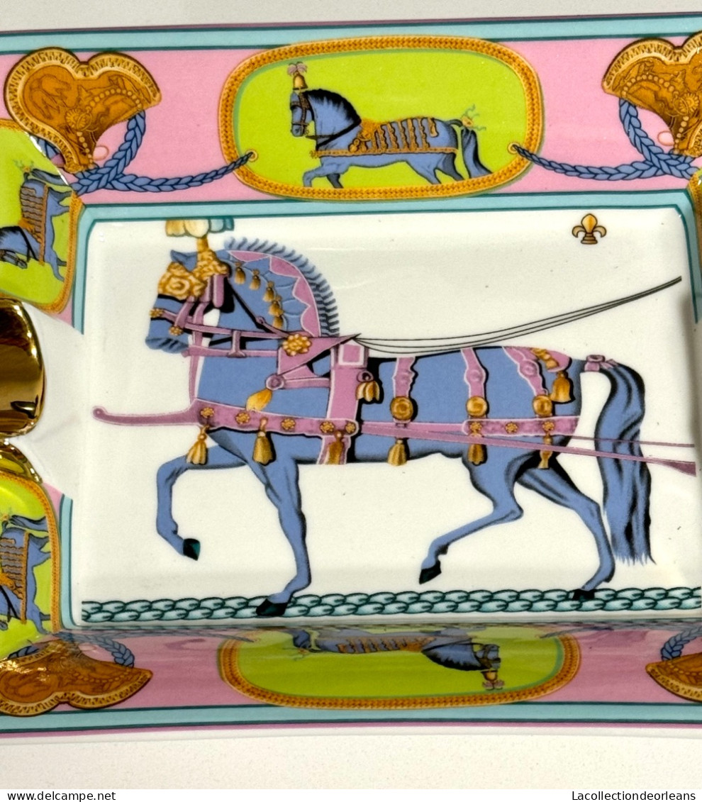 Beautiful Hermes Ashtray Model Cheval D’Orient - Porcelana