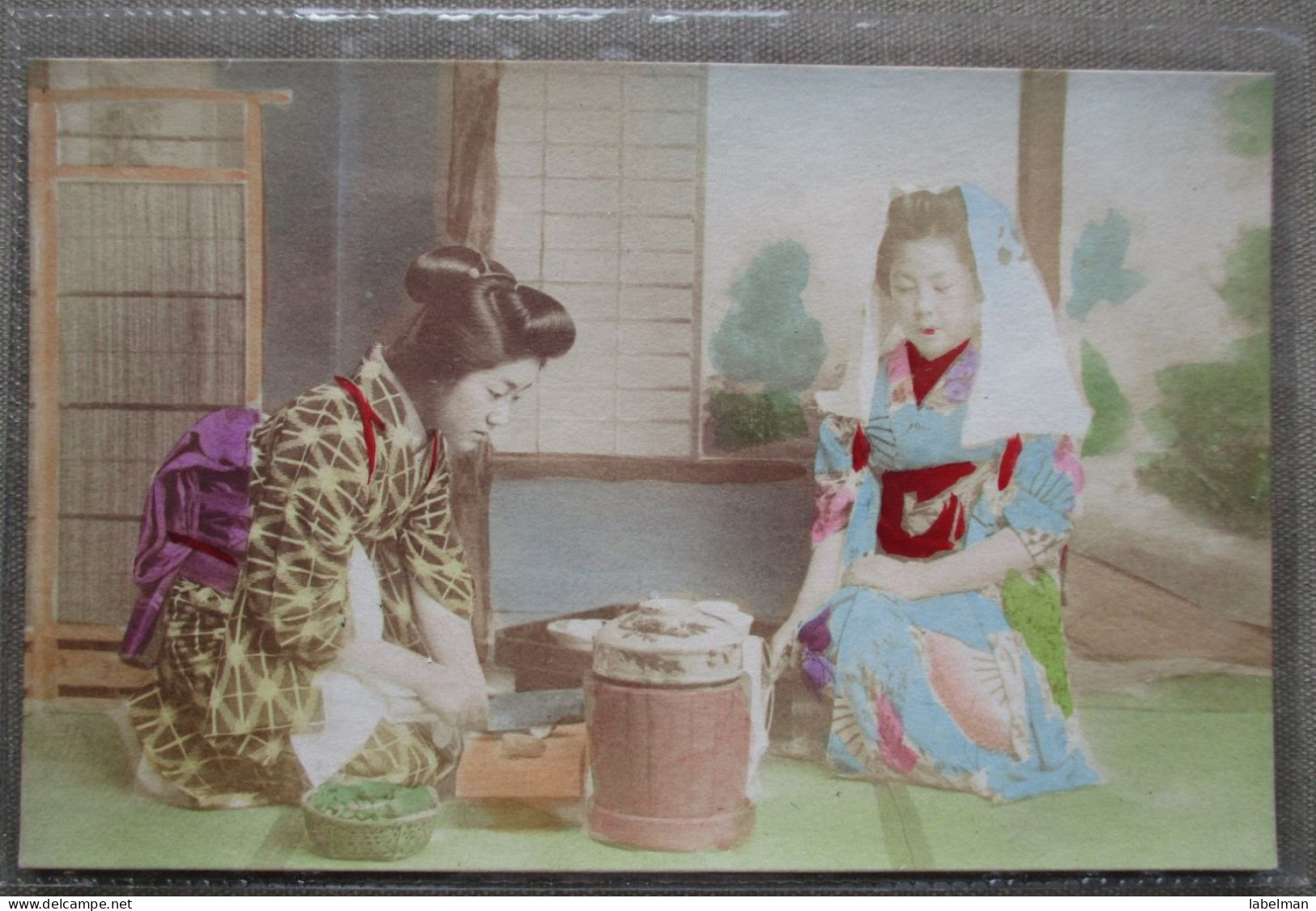 JAPAN WOMAN NATIONAL COSTUMES POSTCARD ANSICHTSKARTE CARTOLINA PHOTO CARD CARTE POSTALE CP PC AK KARTE - Osaka