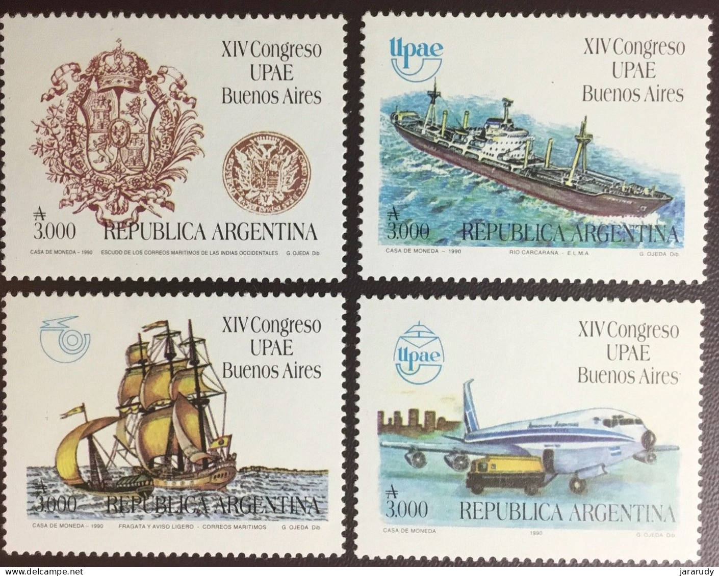 ARGENTINA UPAEP 1990 Yv 1727/30 MNH - Unused Stamps