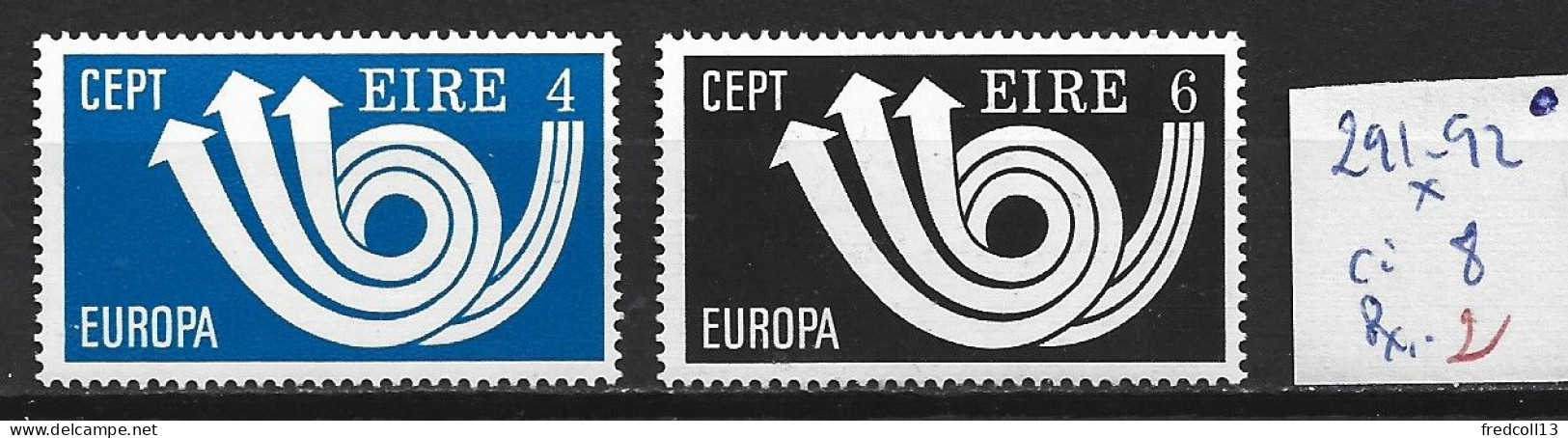 IRLANDE 291-92 * Côte 8 € - Ungebraucht