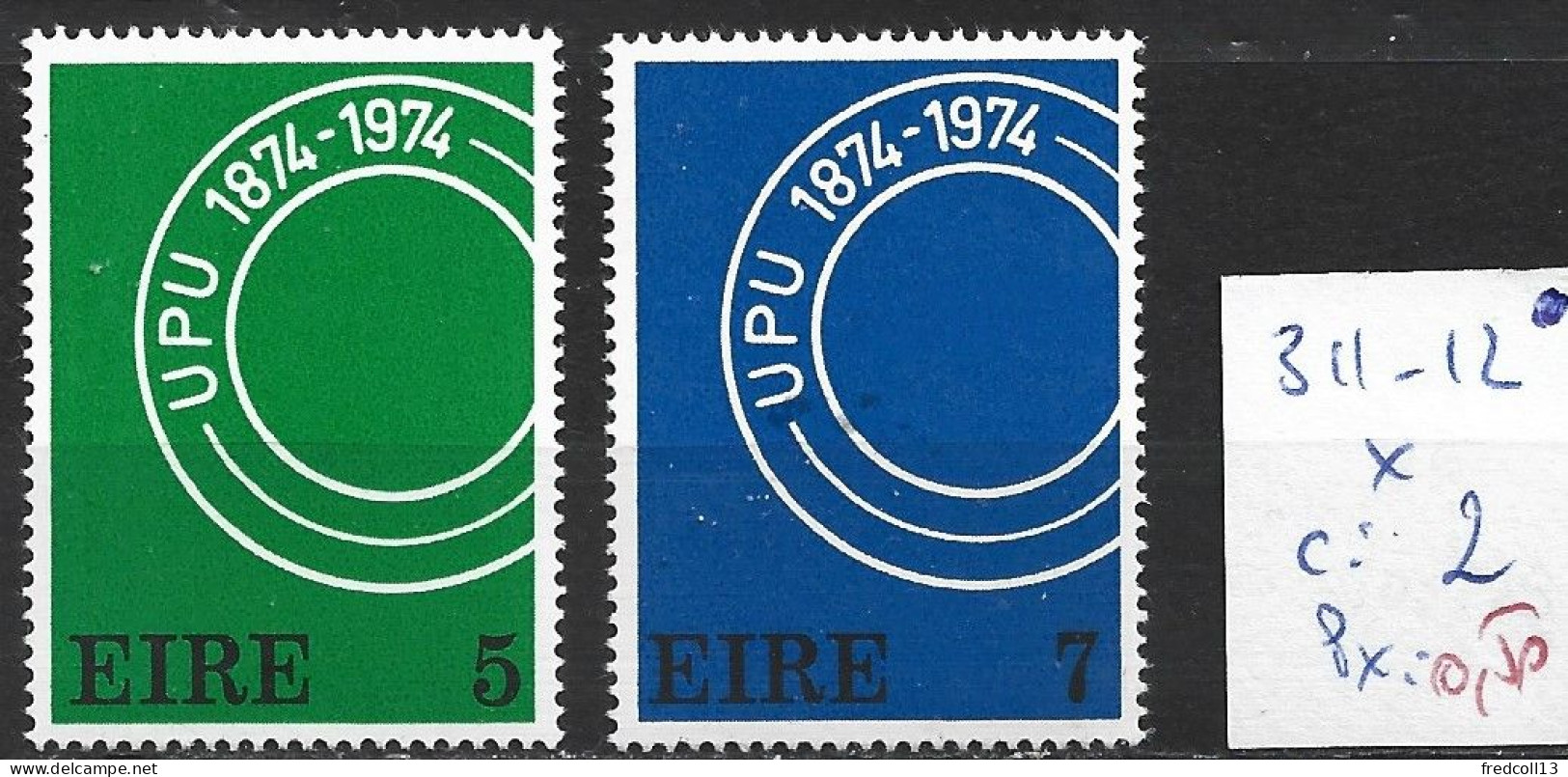 IRLANDE 311-12 * Côte 2 € - Ungebraucht