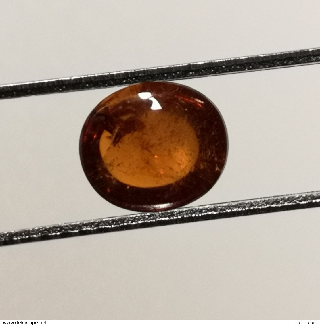 Grenat Spessartite Naturel Cabochon De Namibie - 1.86 Carat - 7.4 X 6.3 X 3.6 Mm - Altri & Non Classificati