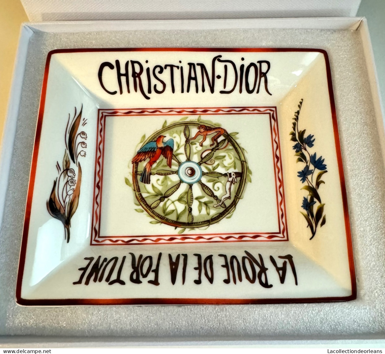 Beautiful Christian Dior Ashtray La Roue De La Fortune - Porcellana