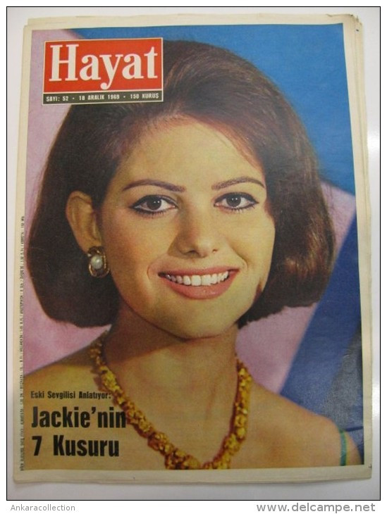 AC - CLAUDIA CARDINALE 1969 HAYAT MAGAZINE FROM TURKEY - Magazines