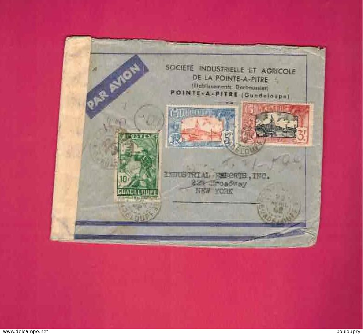 Lettre Par Avion De 1942 Pour Les USA EUAN - YT N° 119, 120 Et 132 - Storia Postale