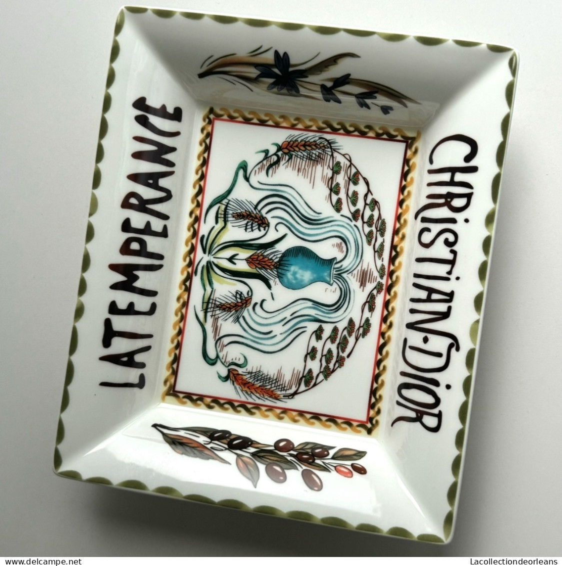 Beautiful Christian Dior Ashtray La Temperance - Porcelain