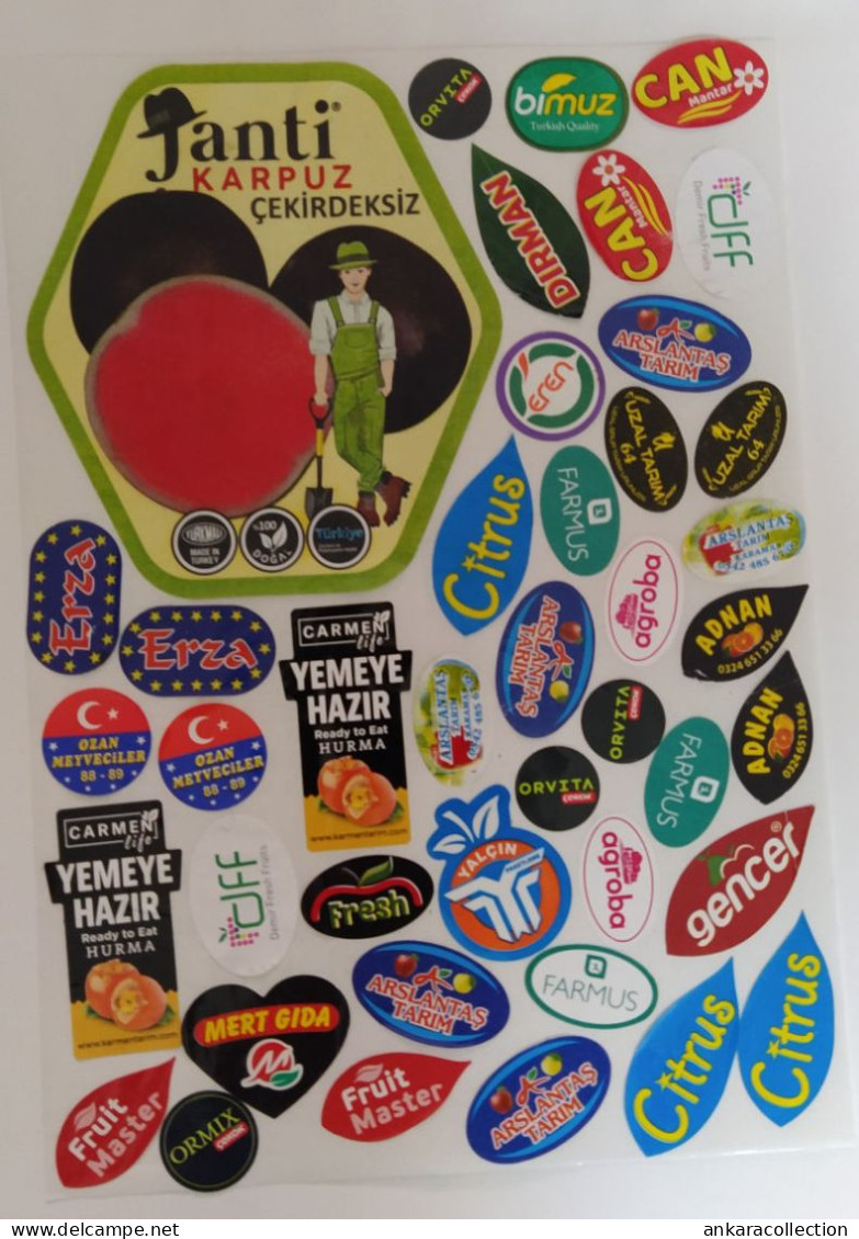 AC - FRUIT LABELS Fruit Label - STICKERS LOT #210 - Fruits Et Légumes