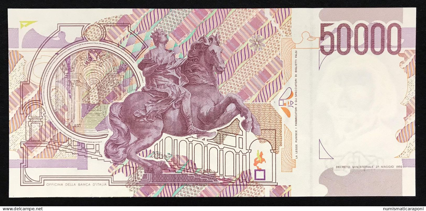 50000 LIRE BERNINI II° TIPO SERIE D 1997 Q.fds   LOTTO 582 - 50000 Lire