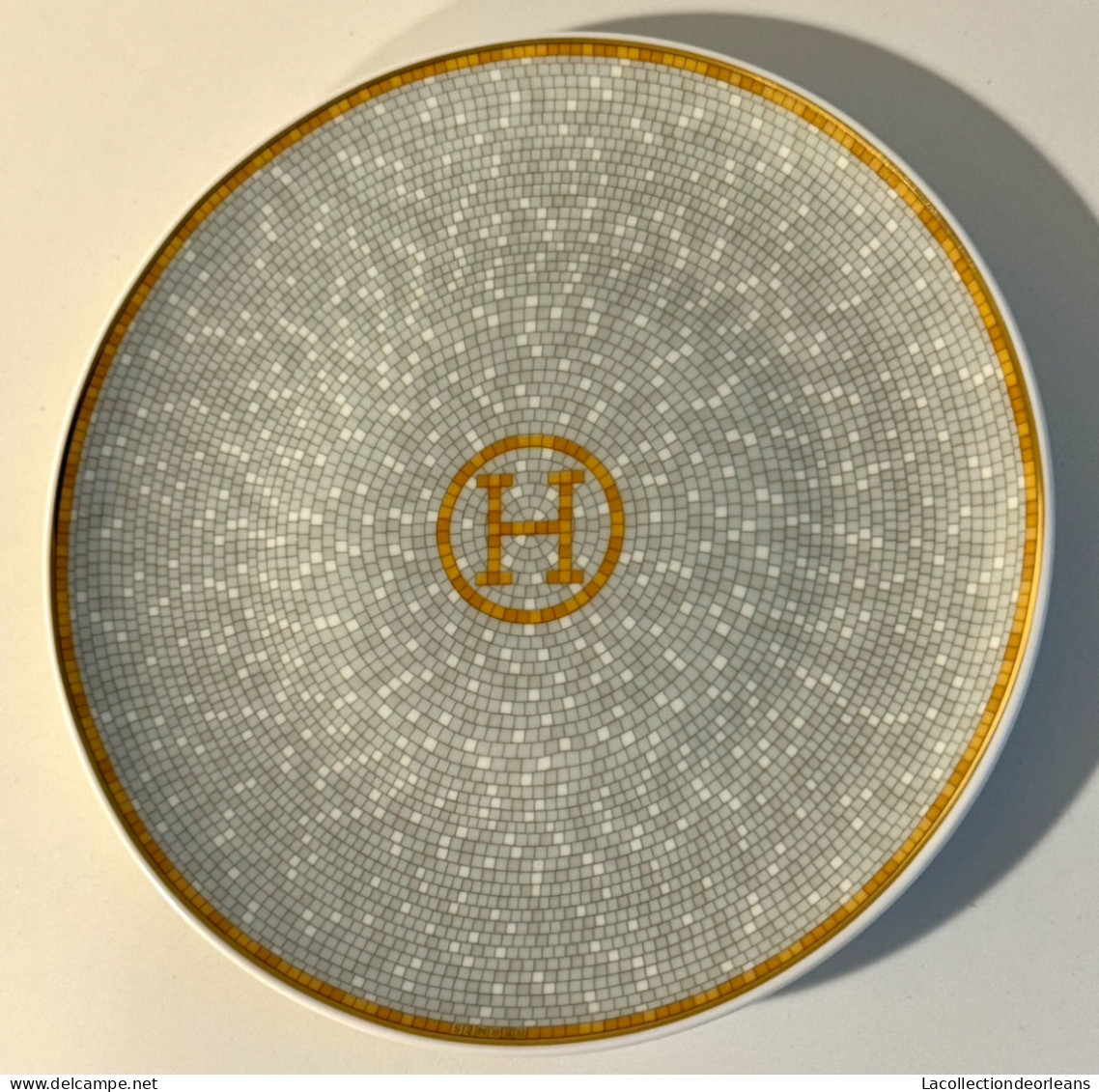 Beautiful Hermes Videpoche / Ashtray Model Mosaique 24 - Porcelaine