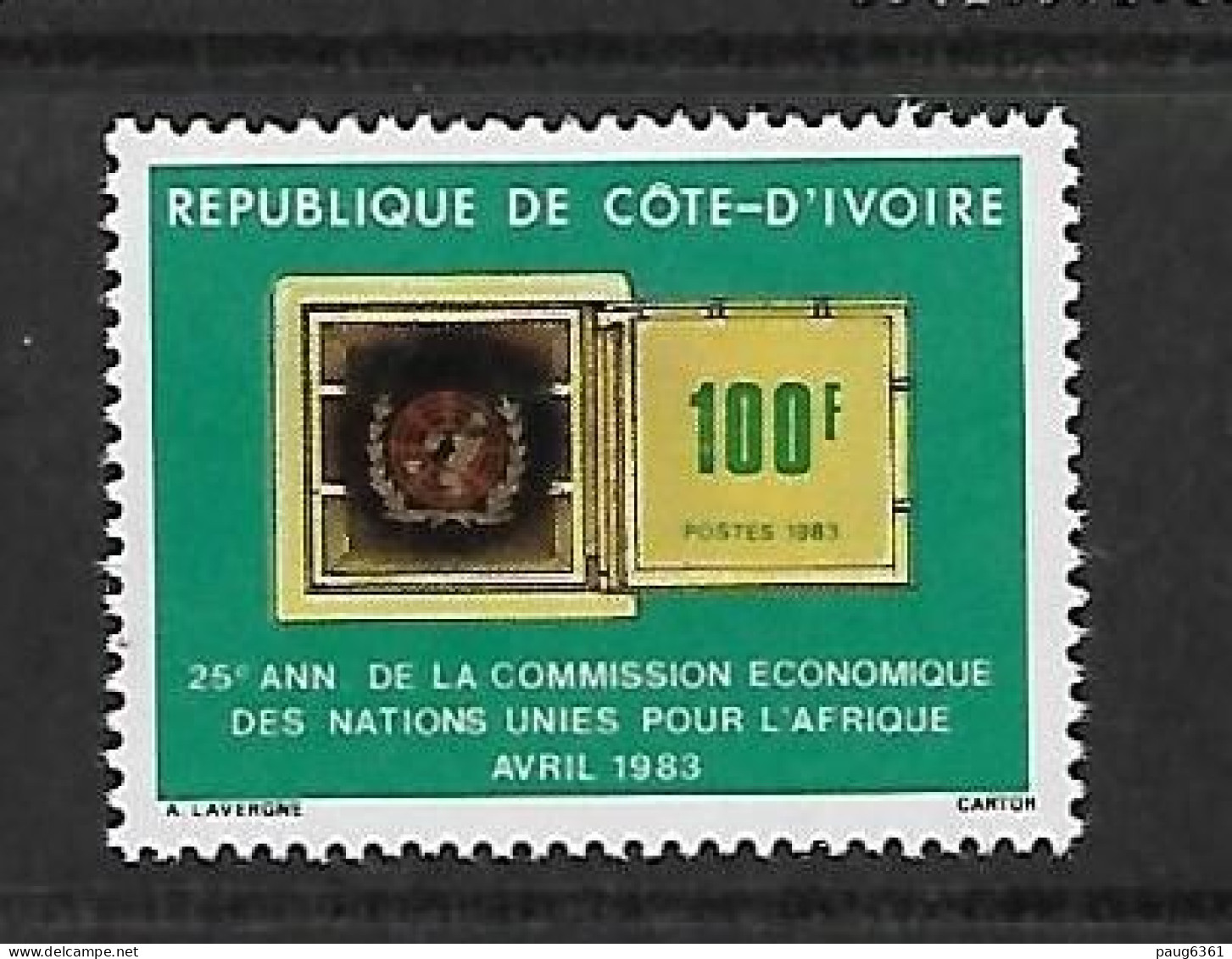 COTE D'IVOIRE 1983 Commission économique Des Nations Unies  YVERT N°659 NEUF MNH** - Rubens