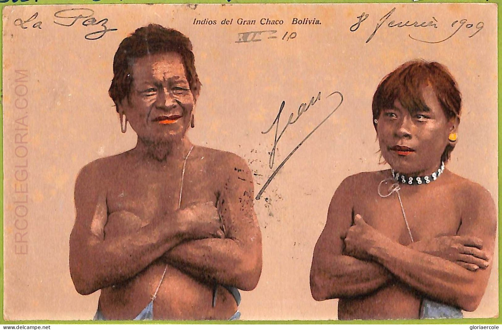 Af1431 - BOLIVIA - Vintage Postcard - Ethnic - Gran Chaco, Indios - Bolivie
