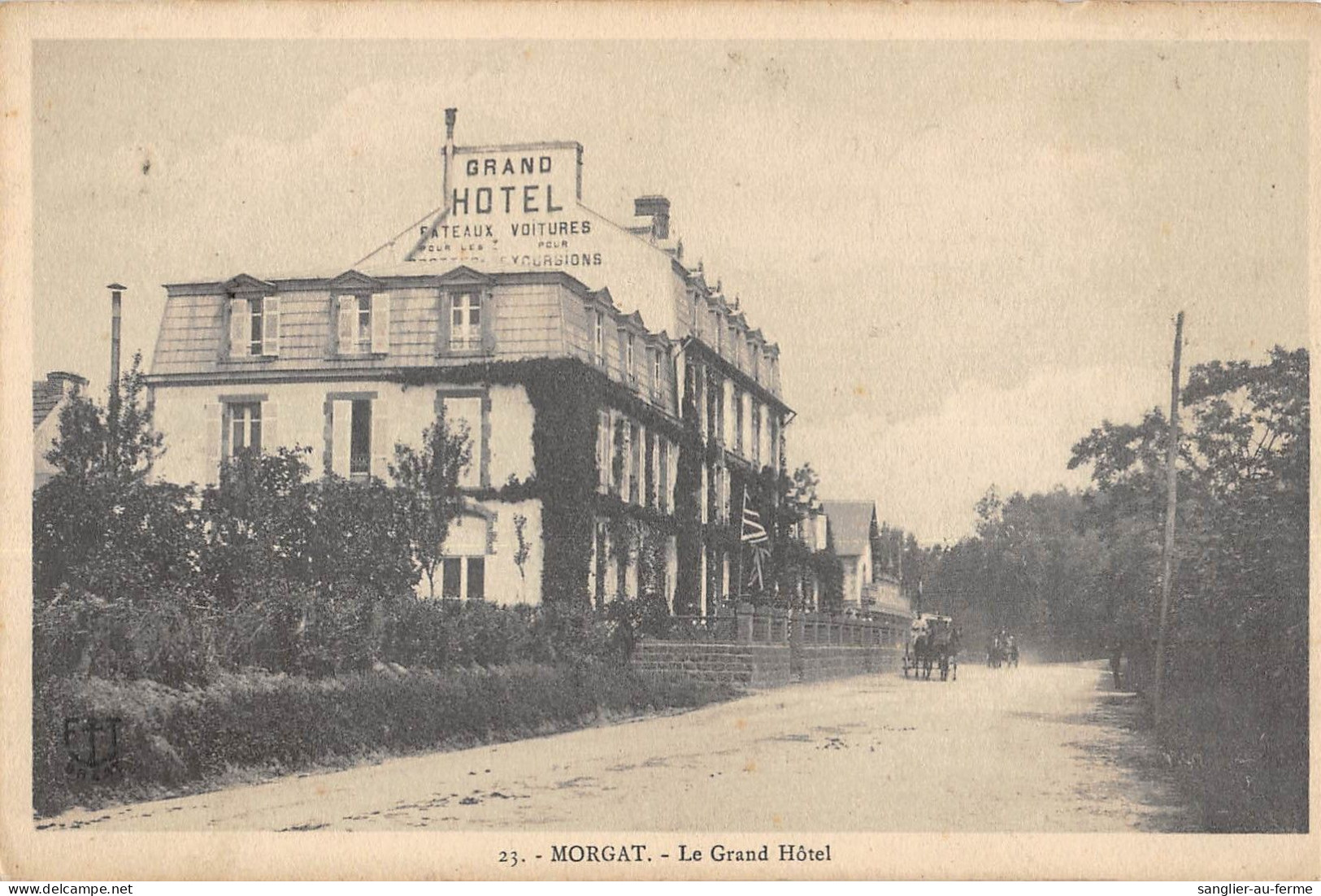 CPA 29 MORGAT / LE GRAND HOTEL - Morgat