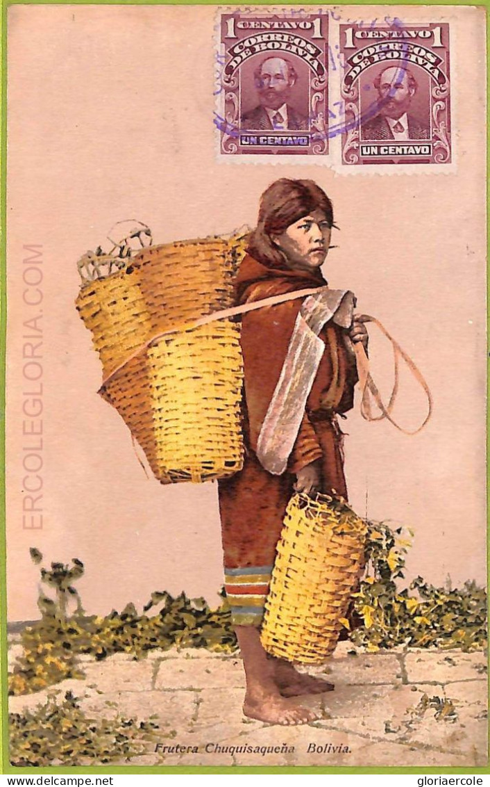 Af1433 - BOLIVIA - Vintage Postcard - Chuquisaquena - Ethnic - Bolivie