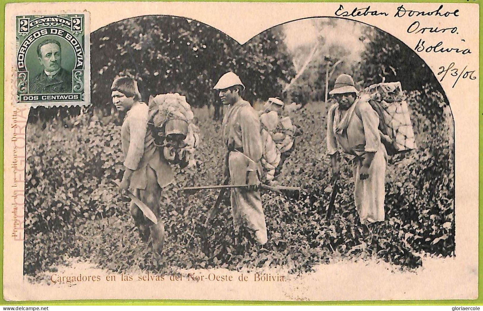 Af1436 - BOLIVIA - Vintage Postcard - Nor-Oeste - Ethnic - 1906 - Bolivie