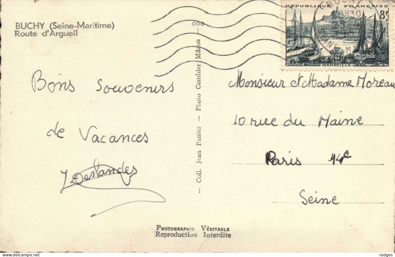 76 , Cpsm  BUCHY , Route D'Argueil  (09214.F24) - Buchy