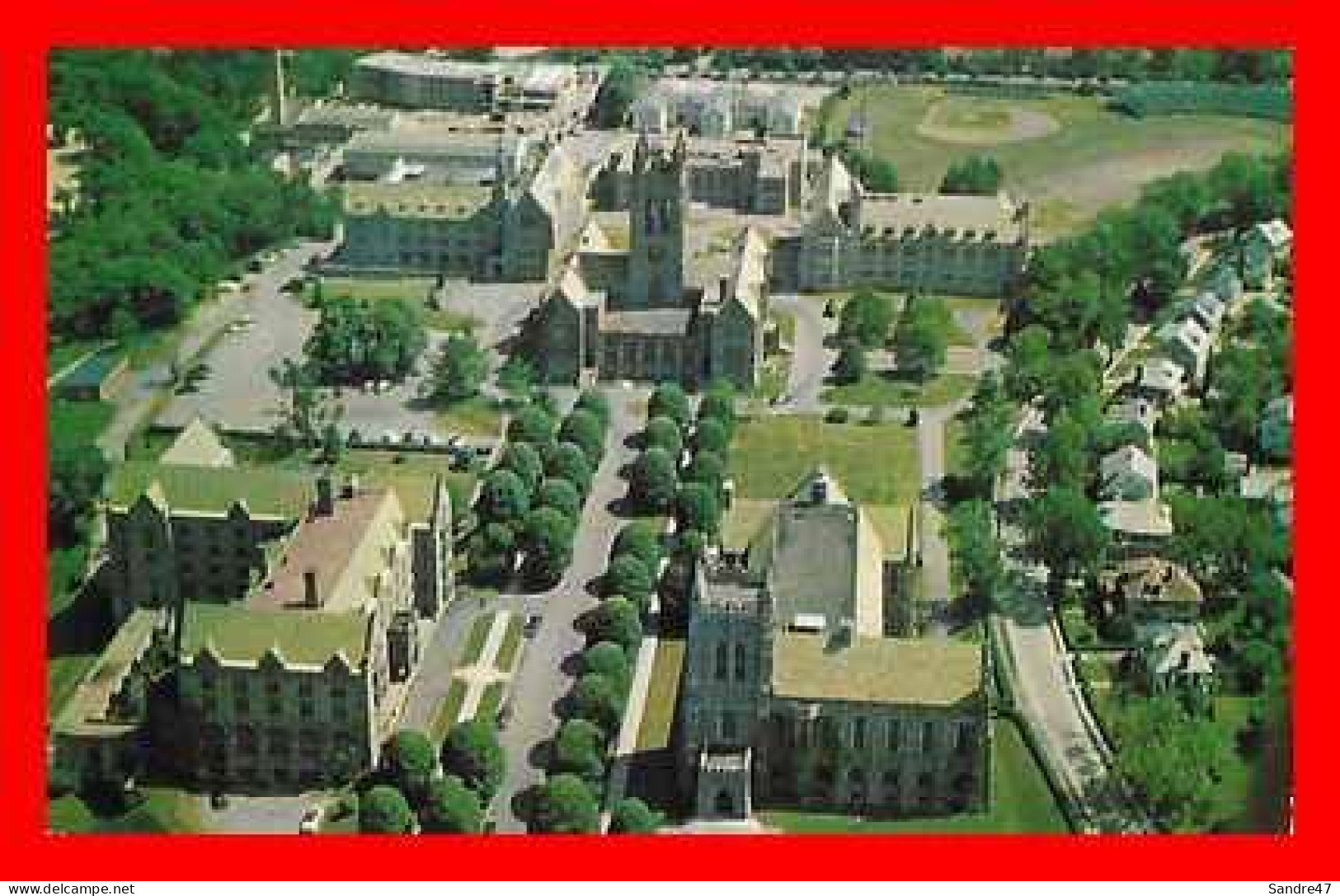 CPSM/pf BOSTON (Etats-Unis) Aerial View Of Boston College Chestnut Hill..*4832 - Boston