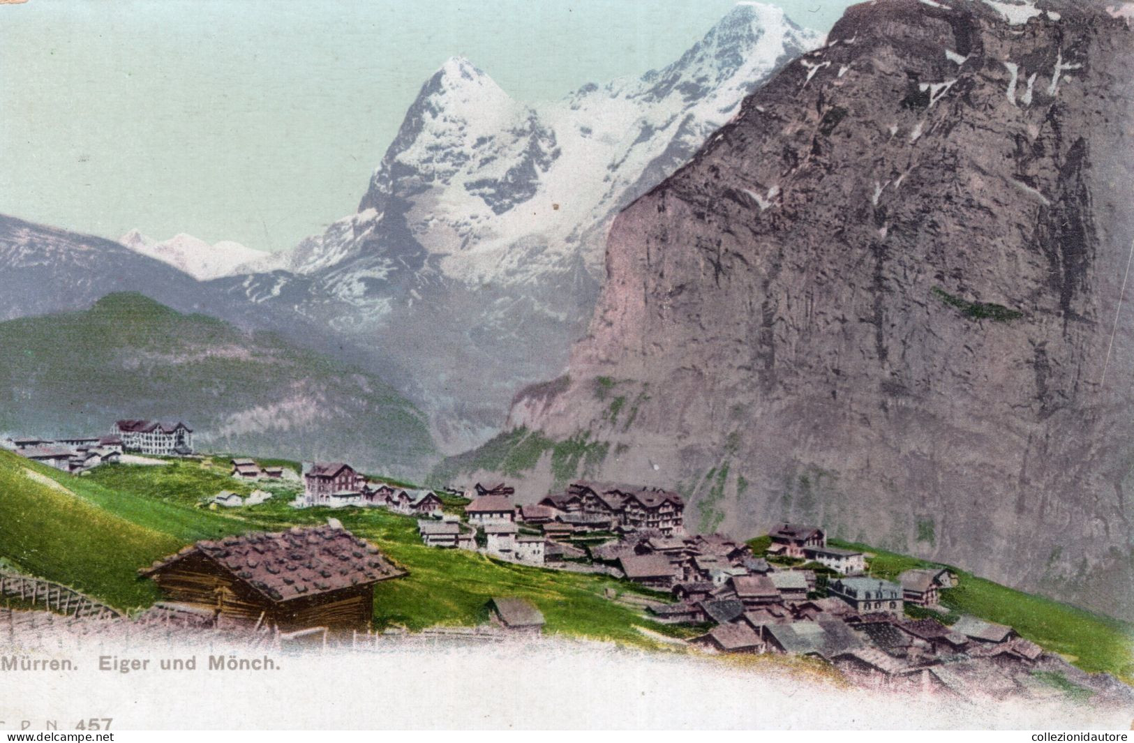 MÜRREN - EIGER UND MÖNCH - CARTOLINA FP NON SPEDITA DEL PRIMO 900 - Mürren