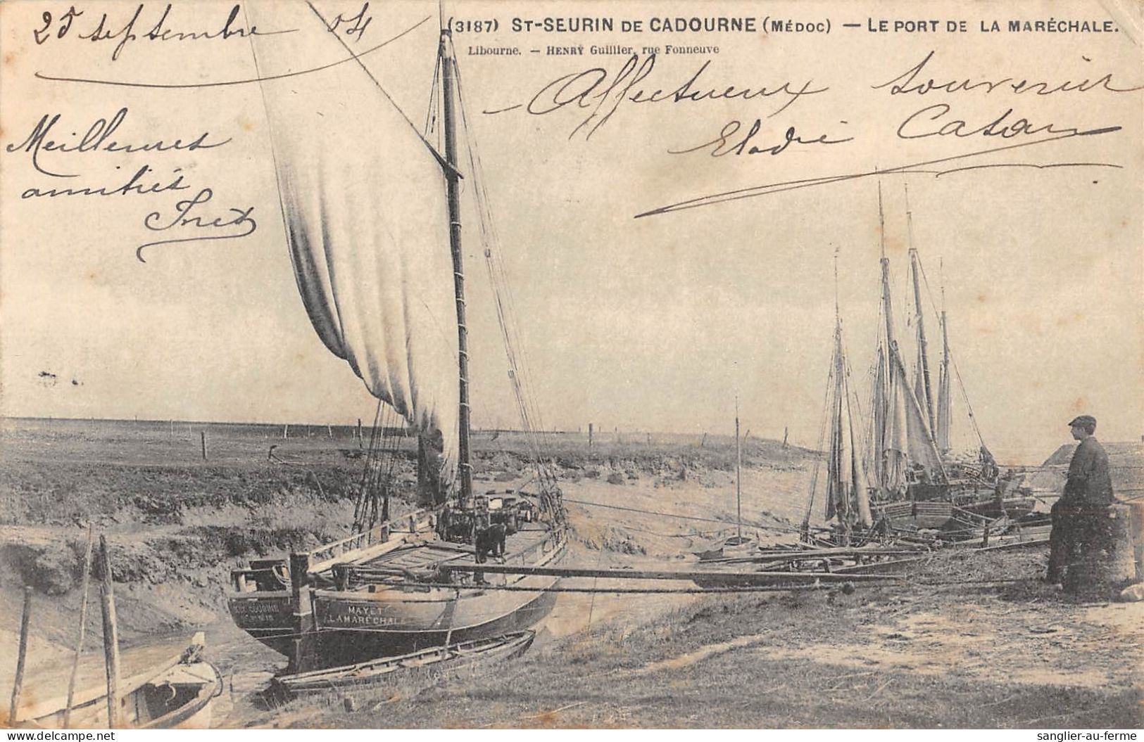 CPA 33 SAINT SEURIN DE CADOURNE / MEDOC / LE PORT DE LA MARECHALE - Other & Unclassified